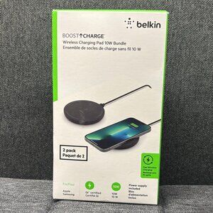Belkin Boost Charge Wireless Charging Pad 10W bundle (2 Pack) Fast Charging